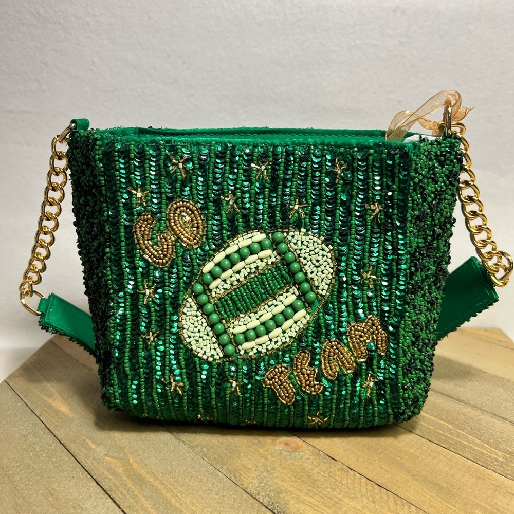 Viral Green Beaded Women's Football Bag …Tjmaxx & Marshalls